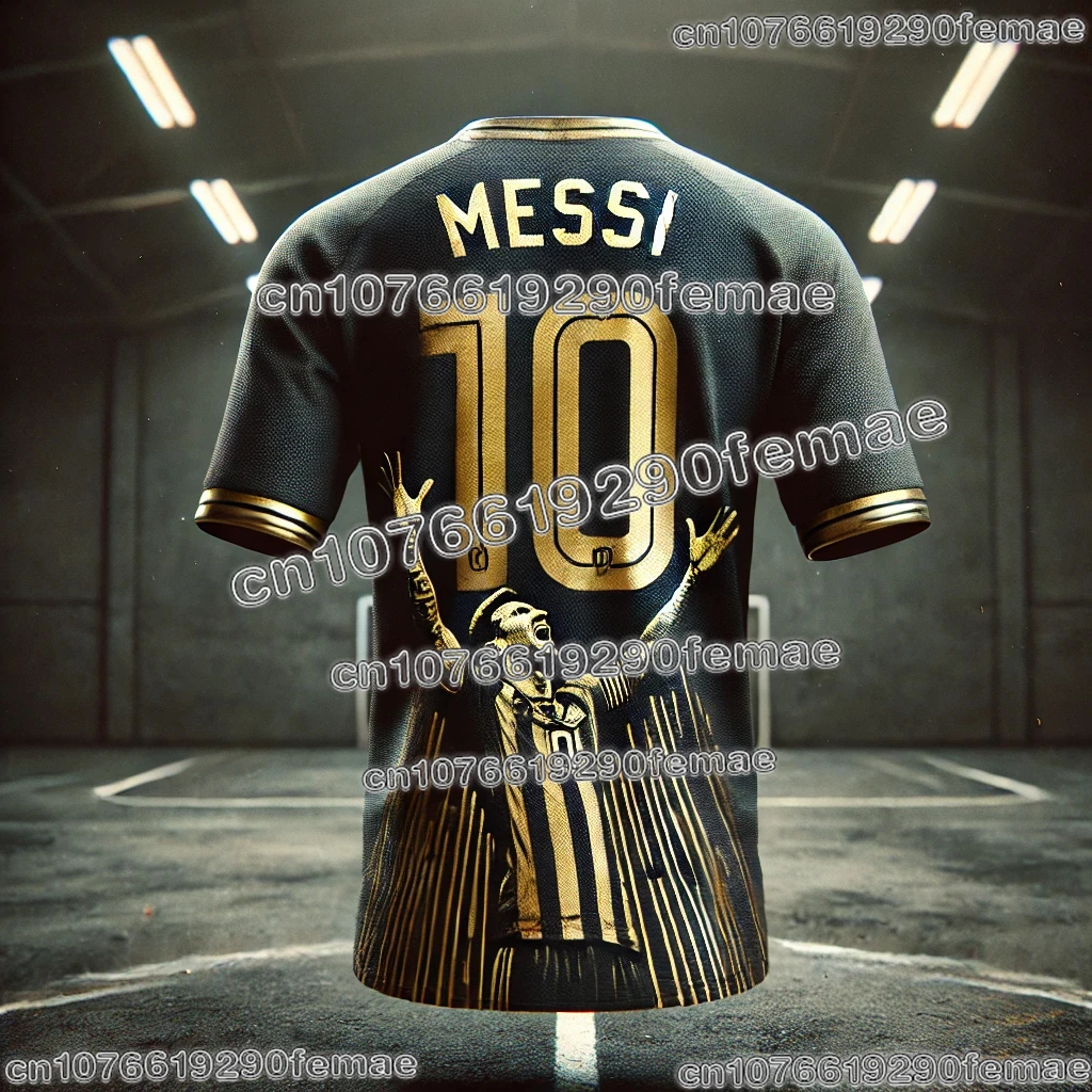 חולצת כדורגל MESSI מכירה חמה חולצת זיכרון כוכב כדורגל איכות גבוהה מהירה לייבוש נושמת נוחה מאוורר ספורט