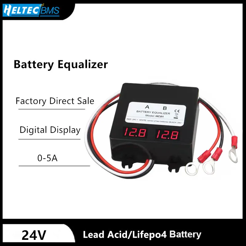 24V Battery Equalizer for Two Pieces 12V Gel Flood AGM Lead Acid
