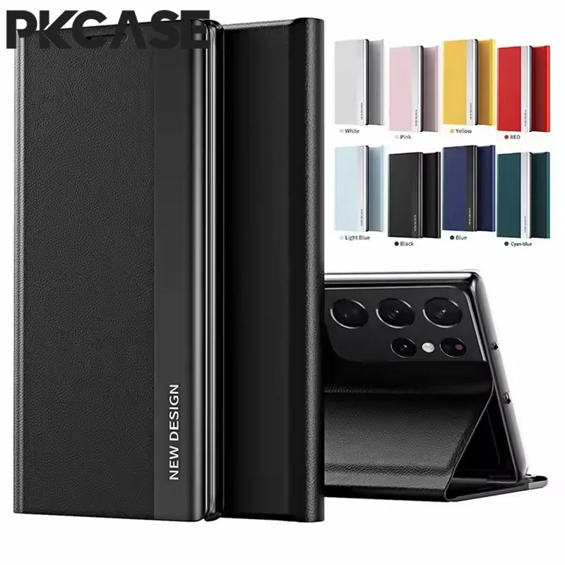 Magnetic Flip Leather Phone Case with Bracket Cover