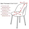 Polar Fleece Duckbill Chair Cover Solid Color Big Stretch Seat Case for Home Decor Dining Kitchen Dust-proof Chairs Covers 2