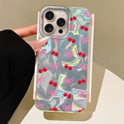 Red Cherry Summer Fruit Silicone Phone Case - iPhone 14 - 13 (Ssg02)