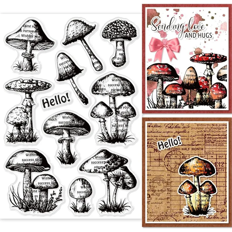 GLOBLELAND Blumen Blätter Flasche Klare Stempel F? Produktbild-Vorschau 6