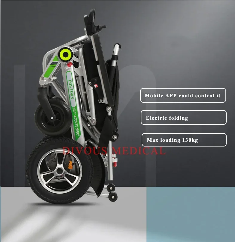 Duty Model Folding Automatic Electric Wheelchair Foldable Nursing Wheel Chair Mobility Aids for the Elderly