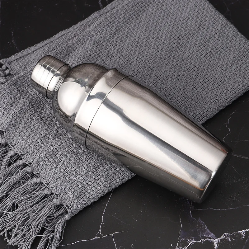 350/550/750ml Stainless Steel Cocktail Shaker Mixer Martini Mocktail Making Wine Boston Shaker For Bartender Drink Bar Tools