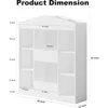 Kids Toy Storage Organizer, 12 Cubby Castle Bookcase and Bookshelf, Nursery Childrens Toddlers Dollhouse Kid Bookshelf 2