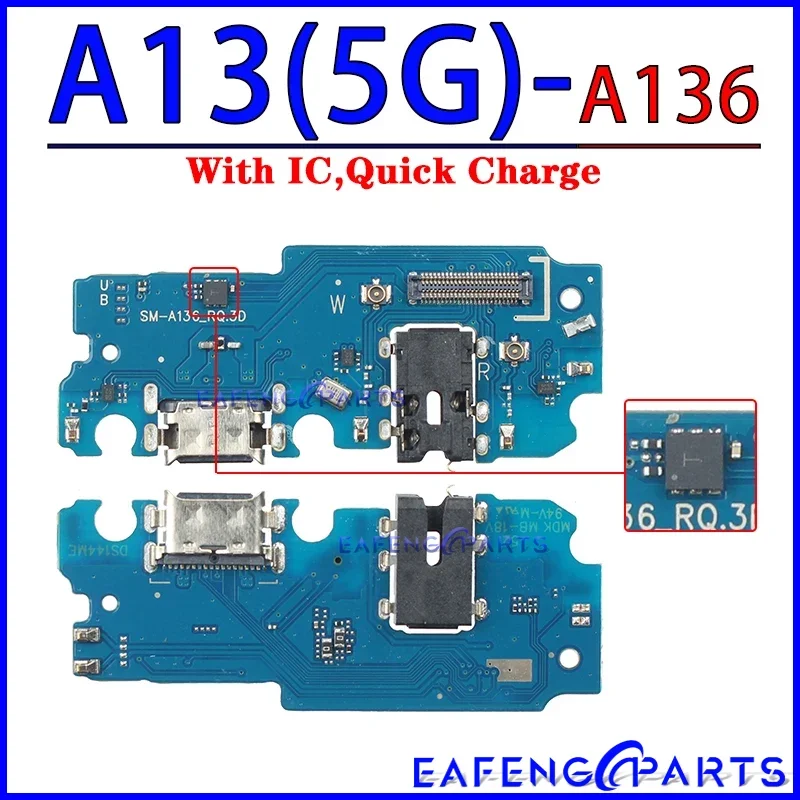 USB 충전기 도크 충전기 포트, 삼성 갤럭시 A03 코어 A03S A13 A23 A33 A53 A73 A04E A04S A14 A24 A34 A54 5G 충전 보드