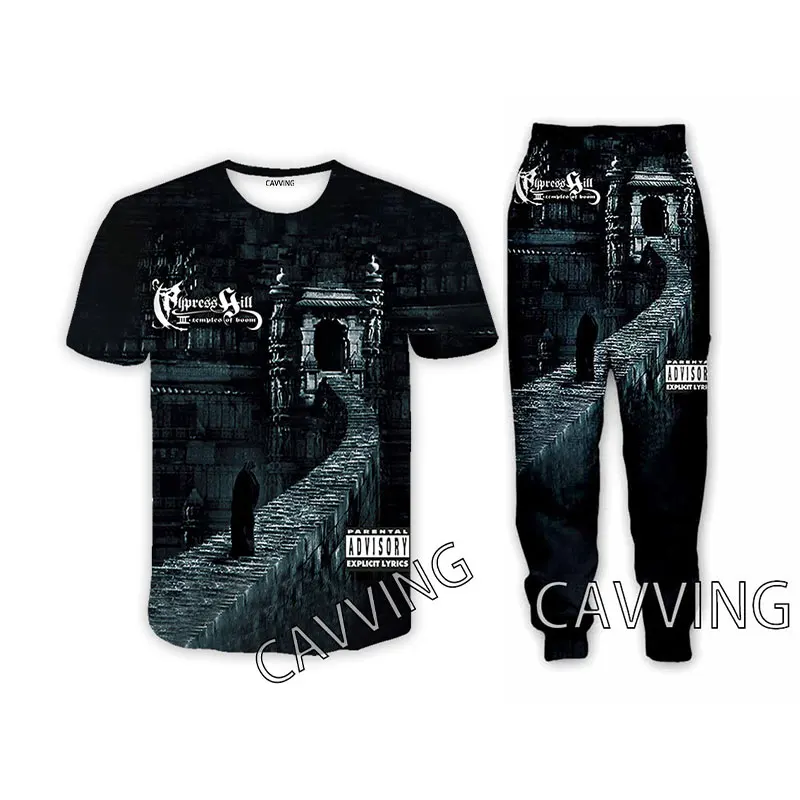 Cypress  Hill 3D Printed Casual T-shirt + Pants Jogging Pants Trousers Suit Clothes Women/ Men's  Sets Suit Clothes  h01 3