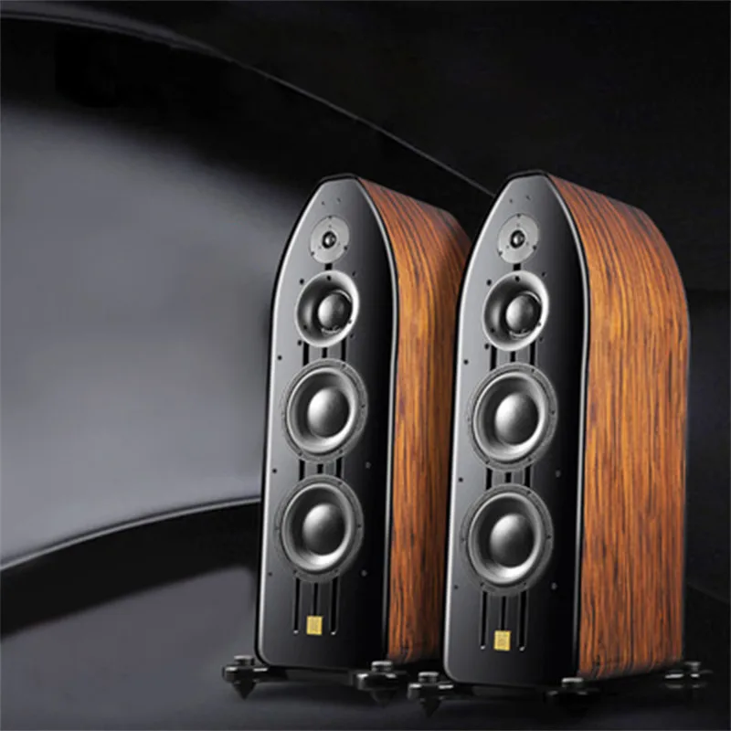 P82 Dual 8-inch Three-Way Four-Unit Large Steamed Bun Midrange HiFi Loudspeakers 4Ohm/300W