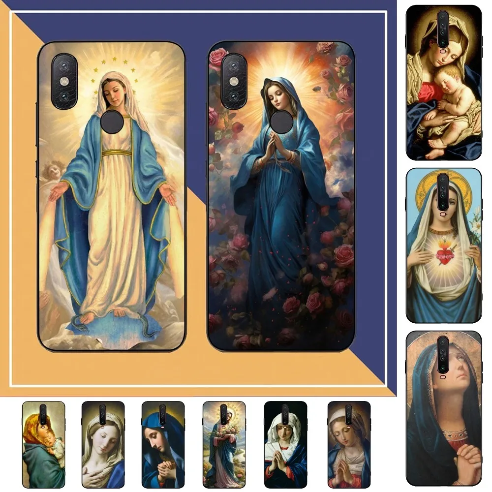 Custodia Per Telefono Virgen De Guadalupe Virgin Mary Per Redmi Note 4X5 A 6 7 8 T 9 9S 10 11 11S 11Epro Poco M3 Pro