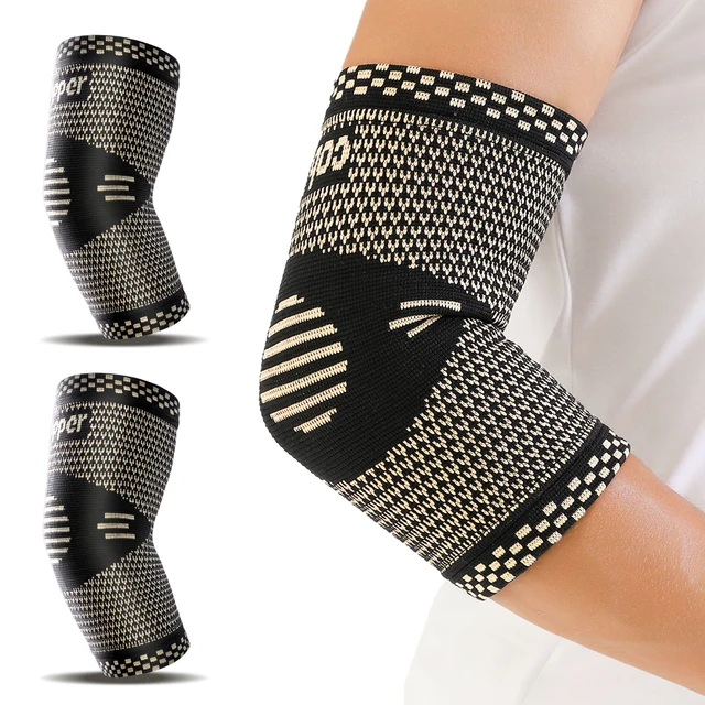 1Pcs Fitness Elbow Brace Compression Support Sleeve for Tendonitis, Tennis Elbow, Golf Treatment - Reduce Joint Pain 1Pcs Fitness Elbow Brace Compression Support Sleeve for Tendonitis, Tennis Elbow, Golf Treatment - Reduce Joint Pain