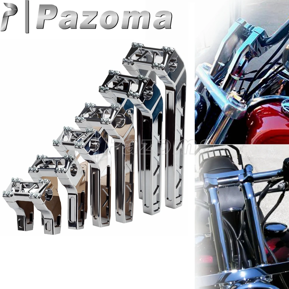 

Motorcycle Pullback Handlebar Clamp 1-1/8" 28mm Handle Club Bar Riser For Harley Dyna Street Bob Softail Sportster Custom 18-22