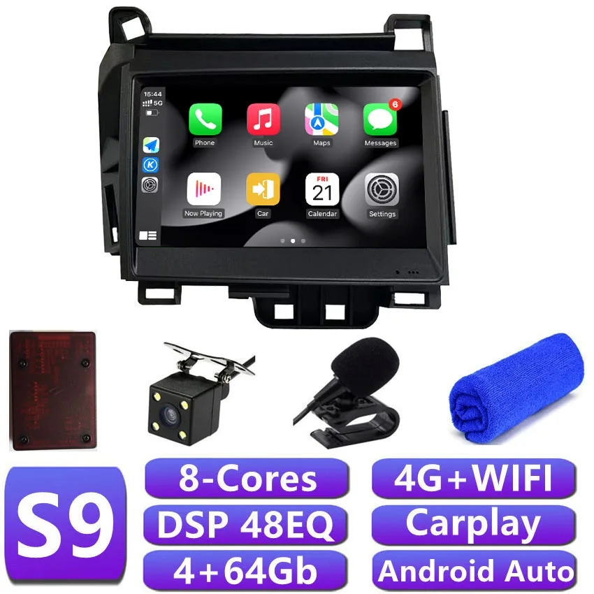 DSP 48 EQ Carplay カーラジオレクサス CT200H RHD Android 自動マルチ