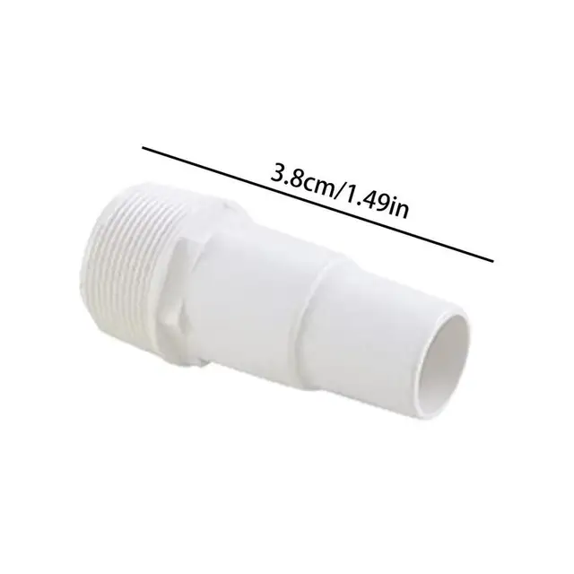 Pvc Cső Illesztő Adapter 1,5 Hüvelyk/3,8 Cm-Es Csere Tömlőcsatlakozó Szerelvények 2 Darab A Föld Feletti Medence Szivattyú Szűrő Skimmer - Image 6