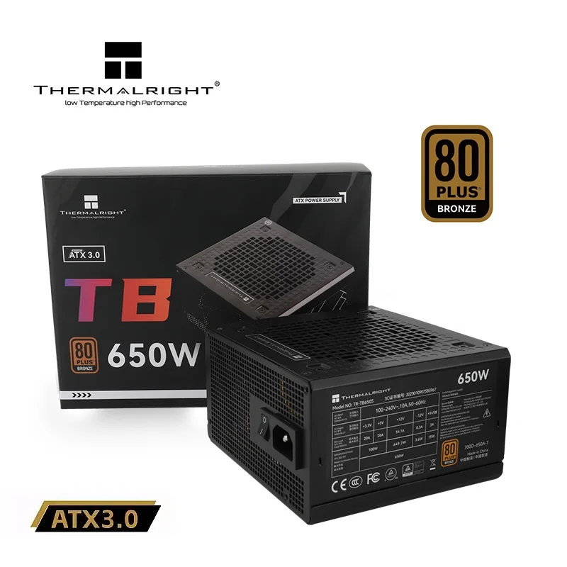 

Thermalright TR-TB650S Rated 450W 550W 650W 750Wbronze power supply 750W desktop computer chassis 550W host power supply.