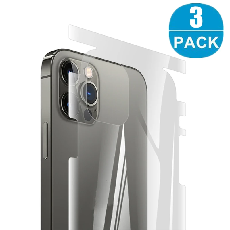 Mobile Phone Clear Film Anti-Stain Sticker For Iphone12 Pro Max Back Film Border Full Coverage Cover For Iphone 13Mini 13 Promax