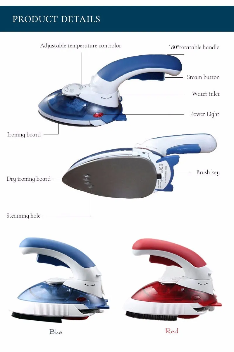 Description Picture 3 of item800w power household portable steaming ironer garment steamer facial steaming cleaner ironing clothes