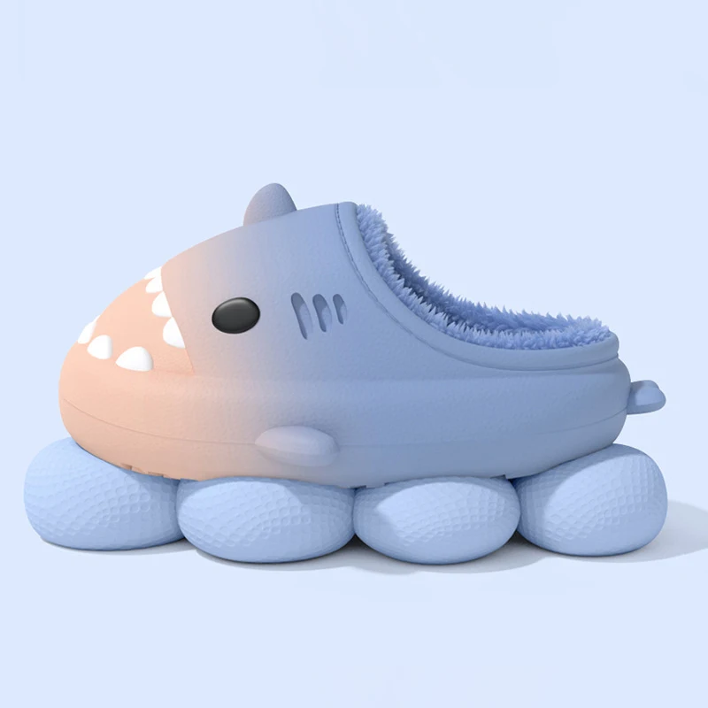 Warm Cotton Indoor Slippers with Plush Lining for Men and Women