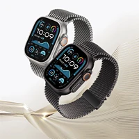 Bracelet Officiel en Titane Maille Milanaise pour Apple Watch Ultra 3 2 49mm, Série 11 10 9 8 SE 6 5, Style Parachute 2