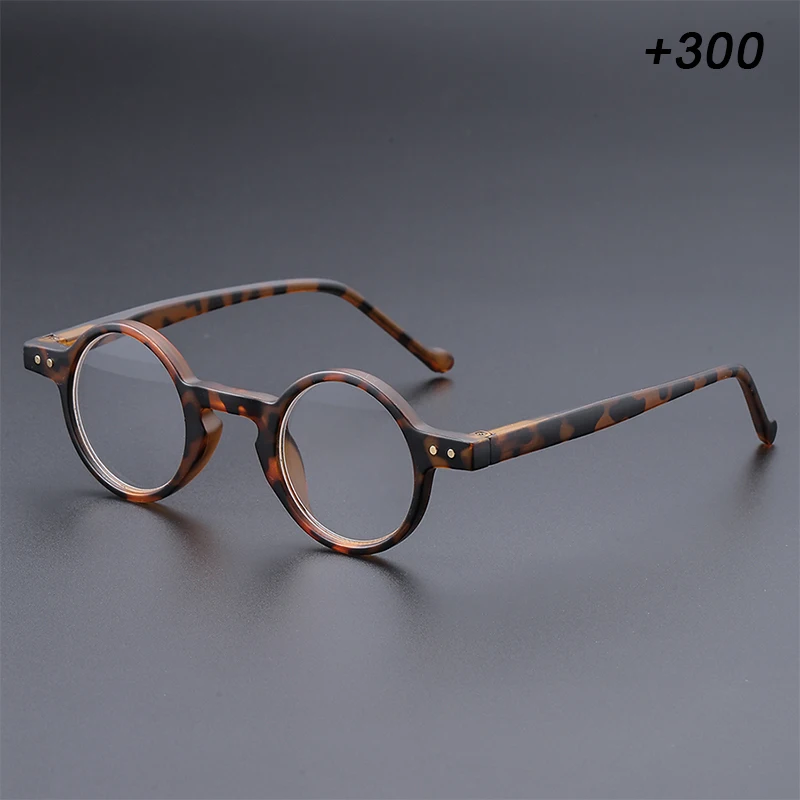 Neue kleine runde Retro-Brille für Herren und Damen mit einzigartigen Federbügeln und Anti-Aging-Effekt, geeignet für den täglichen Bürogebrauch. – Detail 6