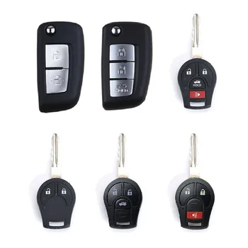 Car Key Case Shell For Nissan March Tiida Altima Armada Cube Juke Maxima Pathfinder Rogue 2 3 4 Buttons Carbon Fiber Abs - - Racext™️ - - Racext 15