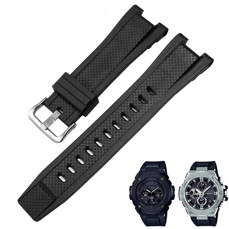 Cinturino Per Orologio In Silicone Per Casio G-Shock Gst-W120L S130L S310 B100 Gst-W100G Bracciale Da Uomo In Gomma Serie Gst 26*14Mm