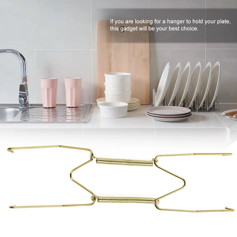 Appendini Per Piatti Decorativi In Acciaio Inox - Ganci Da Parete Regolabili Per Piatti 8-16 Pollici - Foto 6