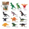 12PCS Miniature Lion Shark Horse Dinosaur Animals Model Set Action Figures Figurine Zoo Cute Education Kids Toy Gift 3