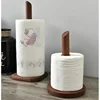 Simple Creative Solid Wood Storage Rack Vertical Household Kitchen Tissue Rack Cling Film Racks Household Storage Products 2