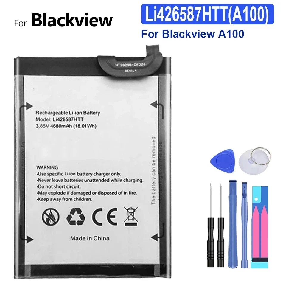 

Аккумулятор Li426587HTT мобильный телефон, 4680 мАч, для Blackview A100