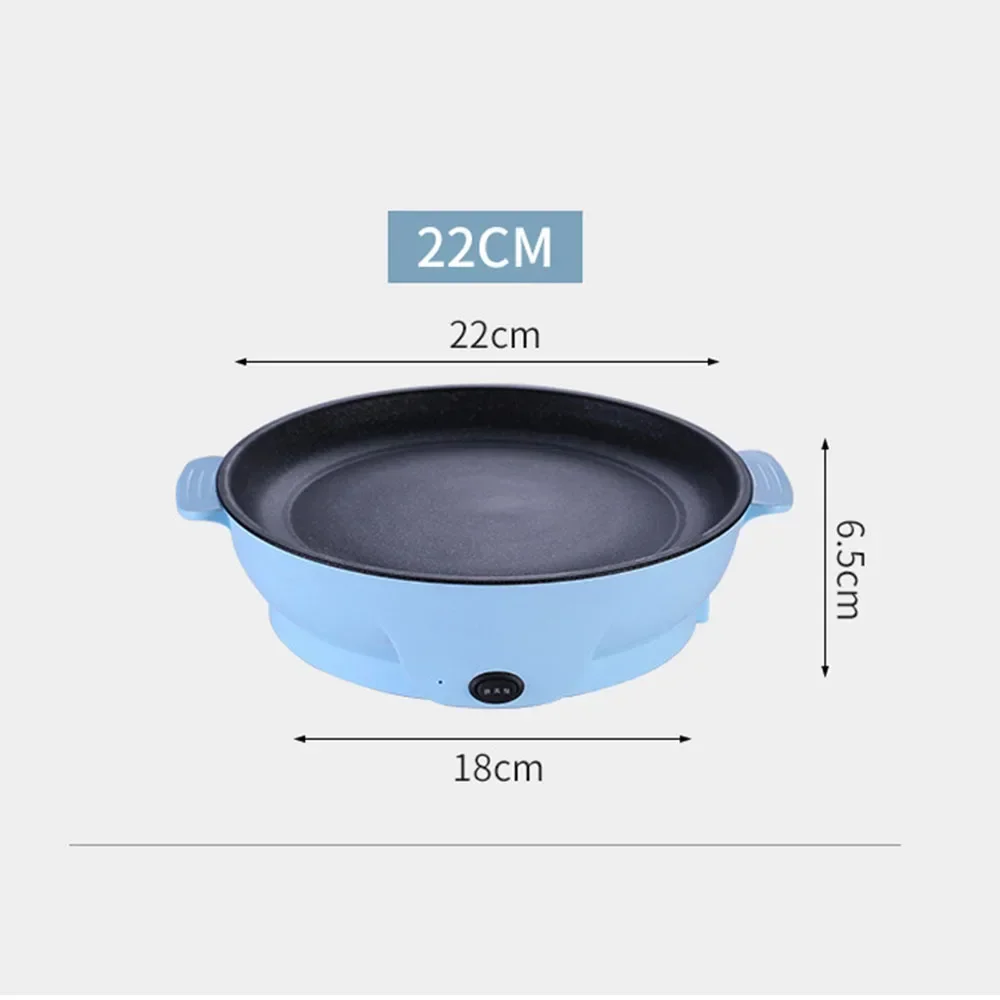 220V Multifunction Electric Frying Pan Skillet Non-Sticky Grill Fry Baking Roast Pan Cooker Steak Barbecue Cooking Kitchen Tool 6