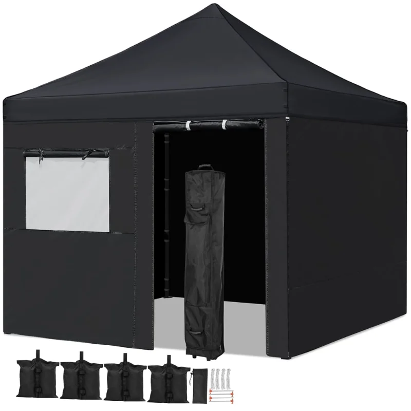 Rocklon 10' x 10' Enclosed Outdoor Canopy tent with Wheeled Carry Bag