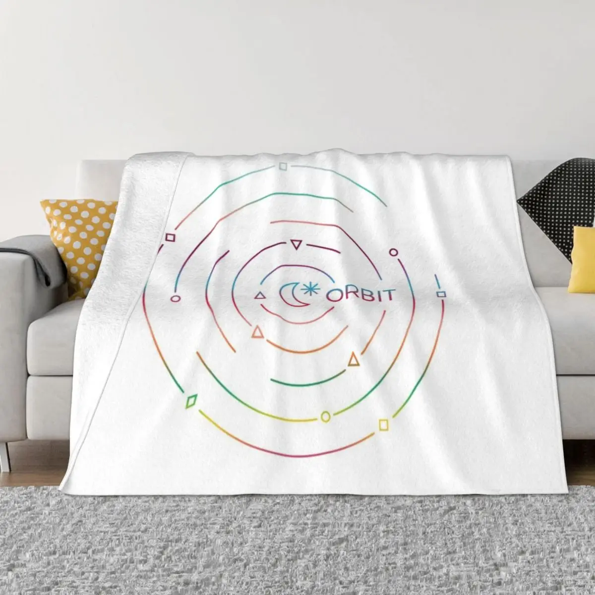 

LOONA'S Orbit Logo Throw Blanket Blankets Sofas Of Decoration Bed blanket