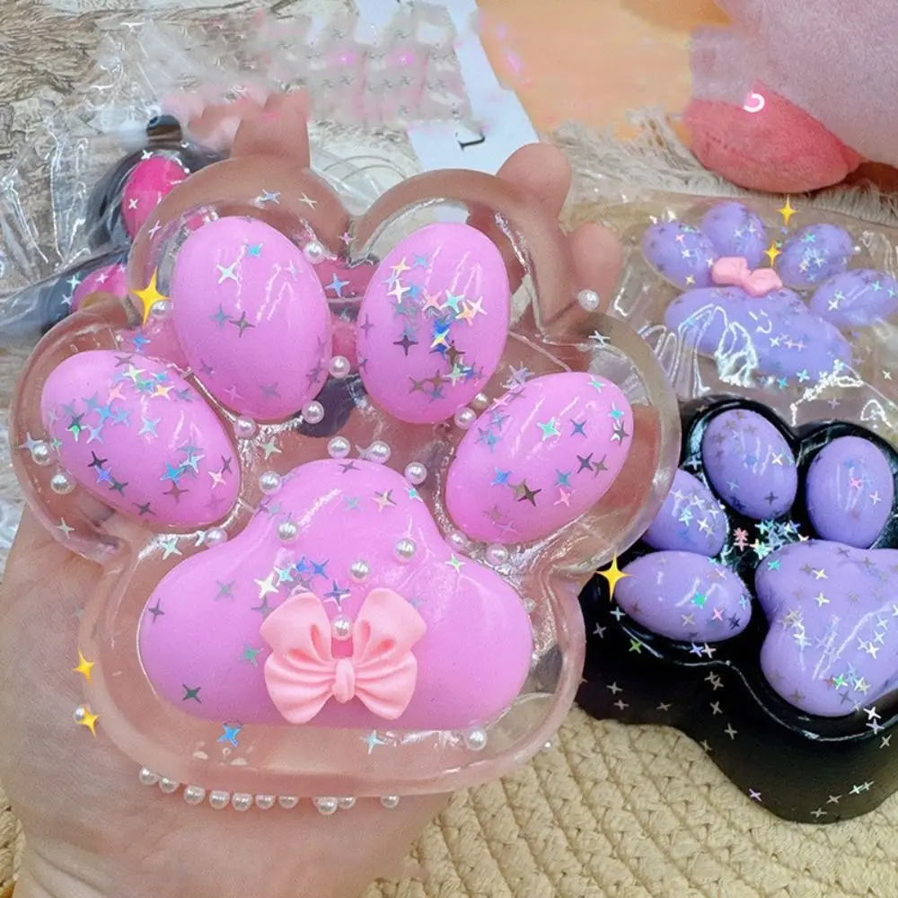 8cm Shinny Cat Paw Squeeze Toy Antistress Cat Claw Pinch Toy Large Slow Rebound Stress Relief Toy Gift For Kids Girlfriends 2
