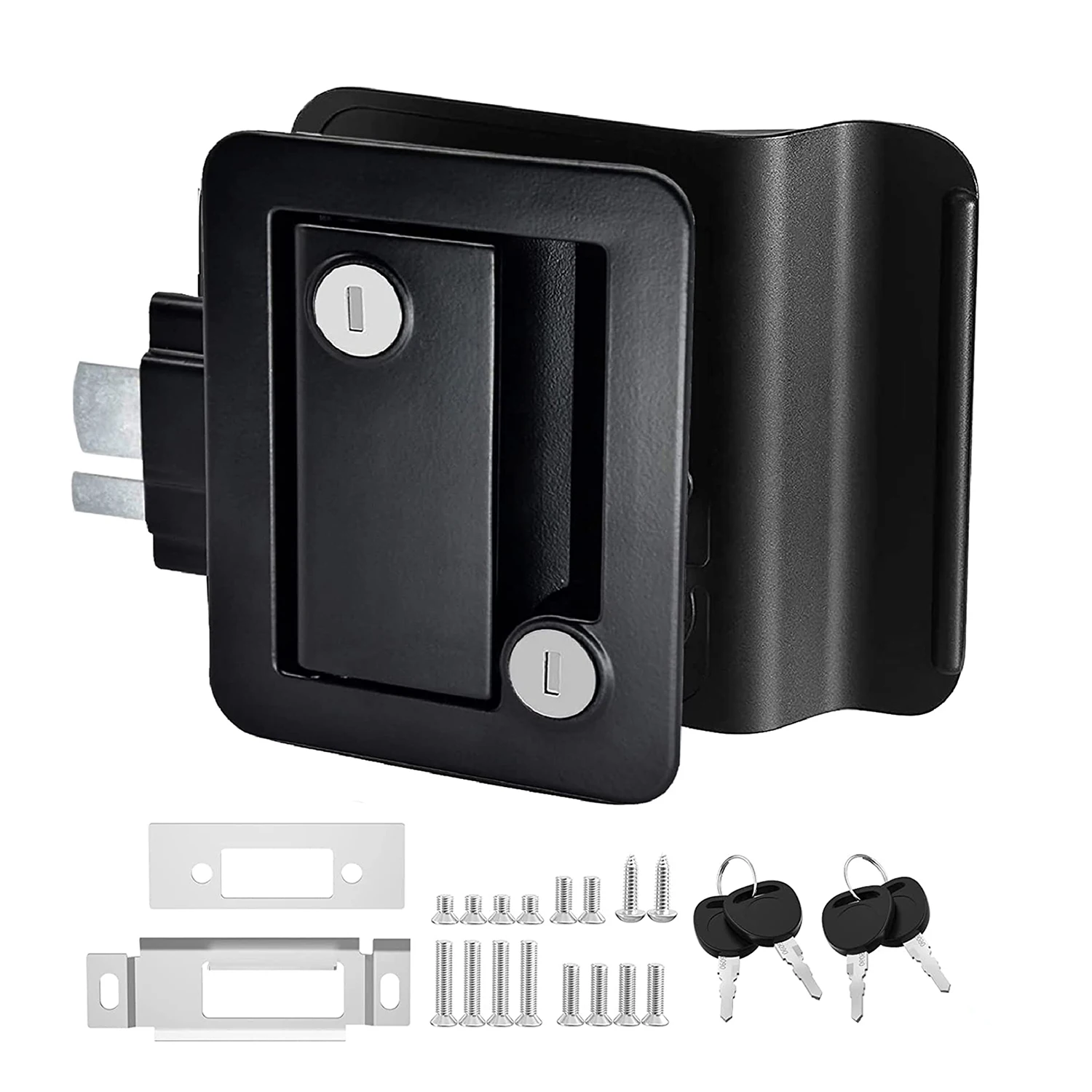 RV Door Retainer Kit Cabinet Drawer Locks DaierTek RV Trailer Camper Entry Door Lock RV Door Lock Replacement Double Open With Deadbolt Computer Key Handle