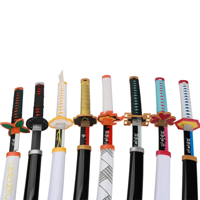80cm / 31.5"  Anime Katana Demon Slayer Sword   Kyoujurou Tsuyuri Kanao Muichirou Cosplay Weapons Props Christmas Presents 6