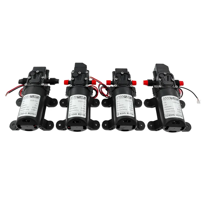 12VDC 72W Micro Electric Diaphragm Reflux Water Pump Automatic Switch 6L/Min High Pressure Car Washing Spray liquid transfer pump