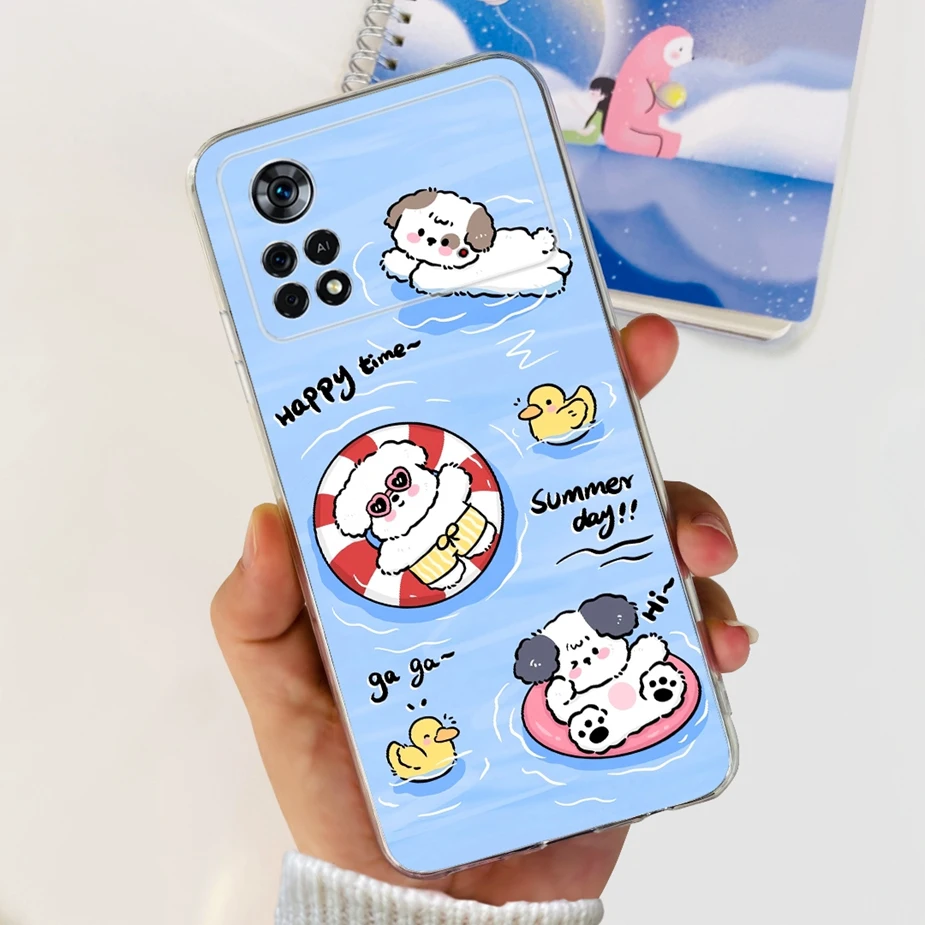 New Fashion Painted Clear Silicone Phone Case - Soft Protective Cover for Xiaomi Poco X4 Pro 5G