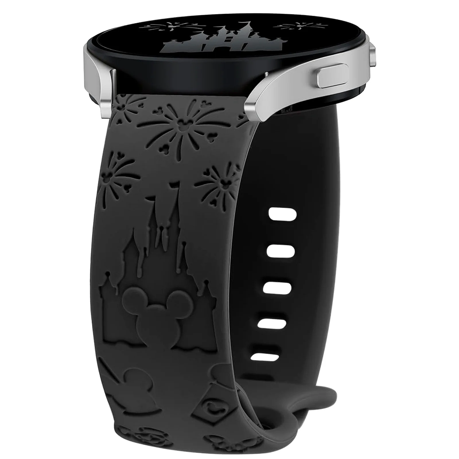 Wearlizer Castle Floral Engraved Silicone Sport Strap – Cute & Fancy Design