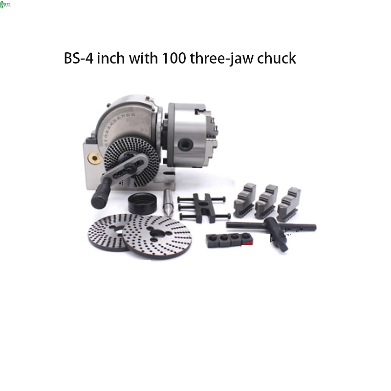 

4 Inch Quick Small Simple Vertical Horizontal Manual Indexer Precision Indexing Head Universal Dividing Head 4 Inch Quick Small