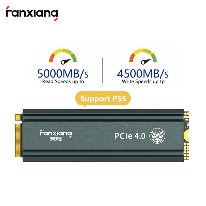  FANXIANG SSD 500GB 1tb 2tb 4tb SSD M2 NVMe PCIe 4.0 X4 M.2 2280 NVMe SSD Drive Internal Solid State Disk for PS5 Desktop 