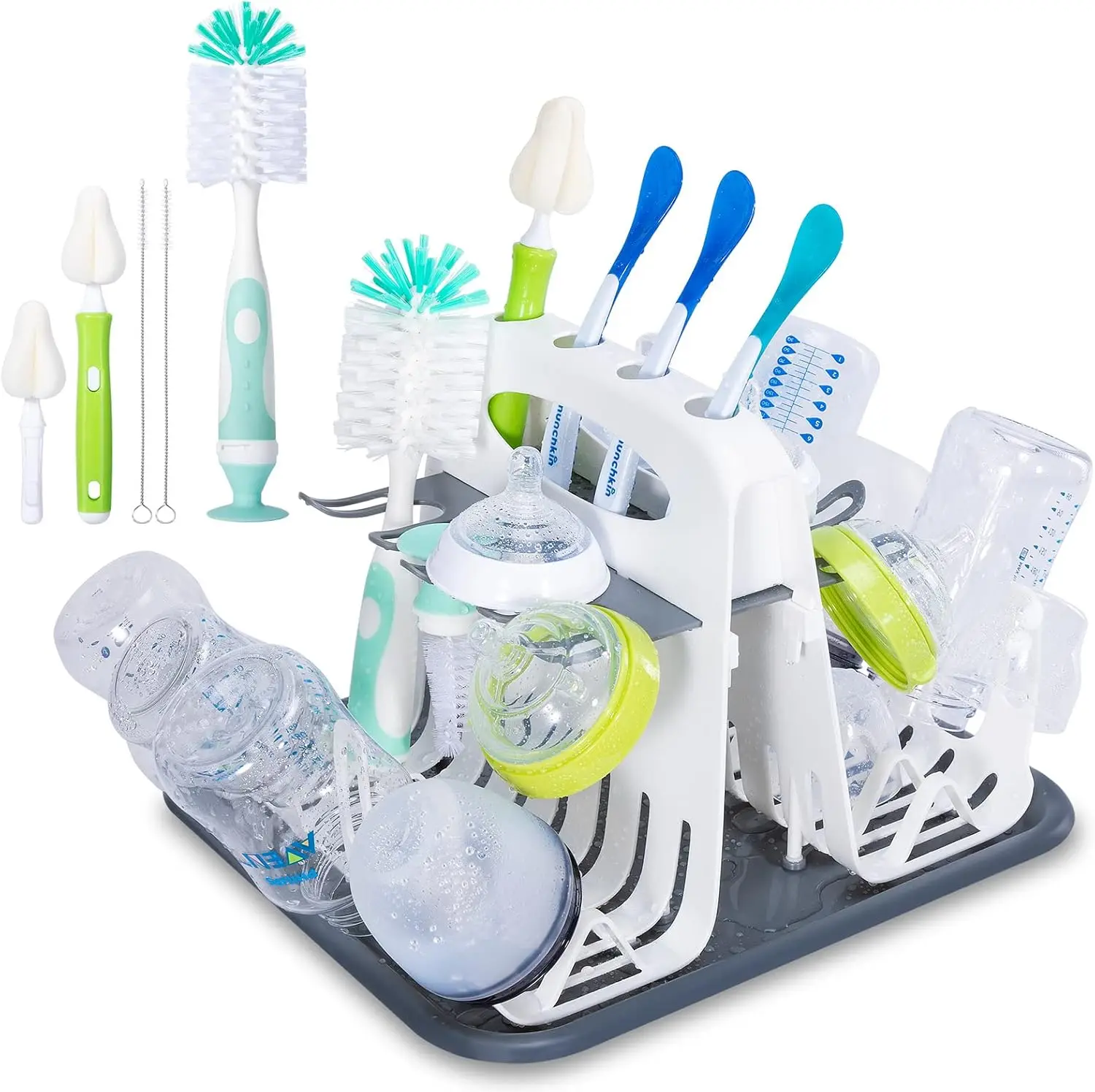 Baby Bottle Drying Rack Portable Cleaning Dryer Storage Holder Feeding Bottles Accessories Drain Tray Water Cup