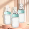 3In1 Safe and Practical Silicone Baby Bottle with Spoon Food Supplement Rice Cereal Bottle Squeeze Spoon Milk Feeding Bottle Cup 1