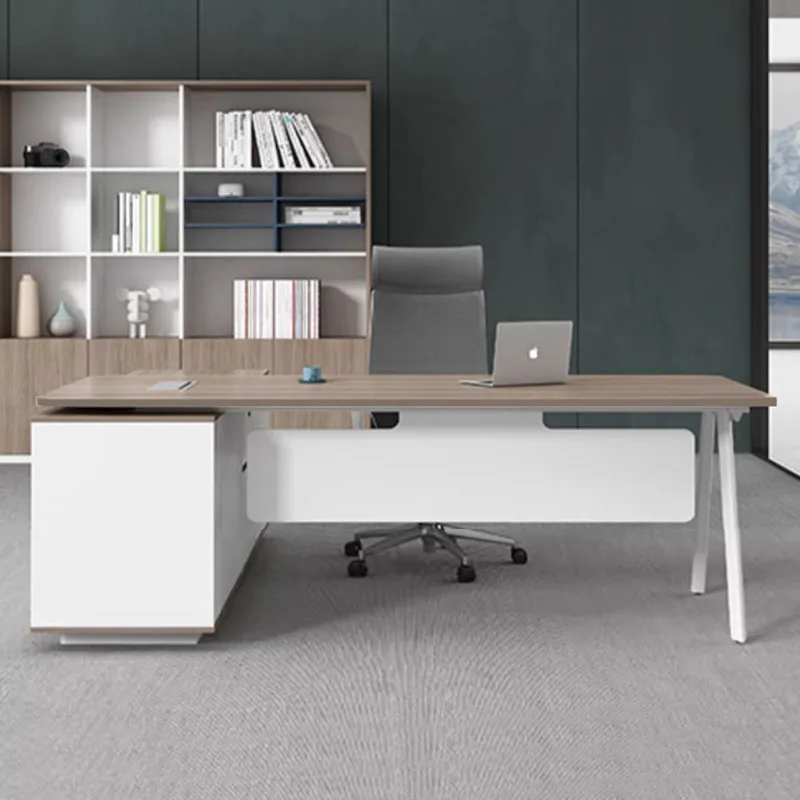 

Luxury Writing Desk Shelf Storage Vanity Standing Office Desks Students Reception Scrivania Ufficio Lavoro Office Decoration