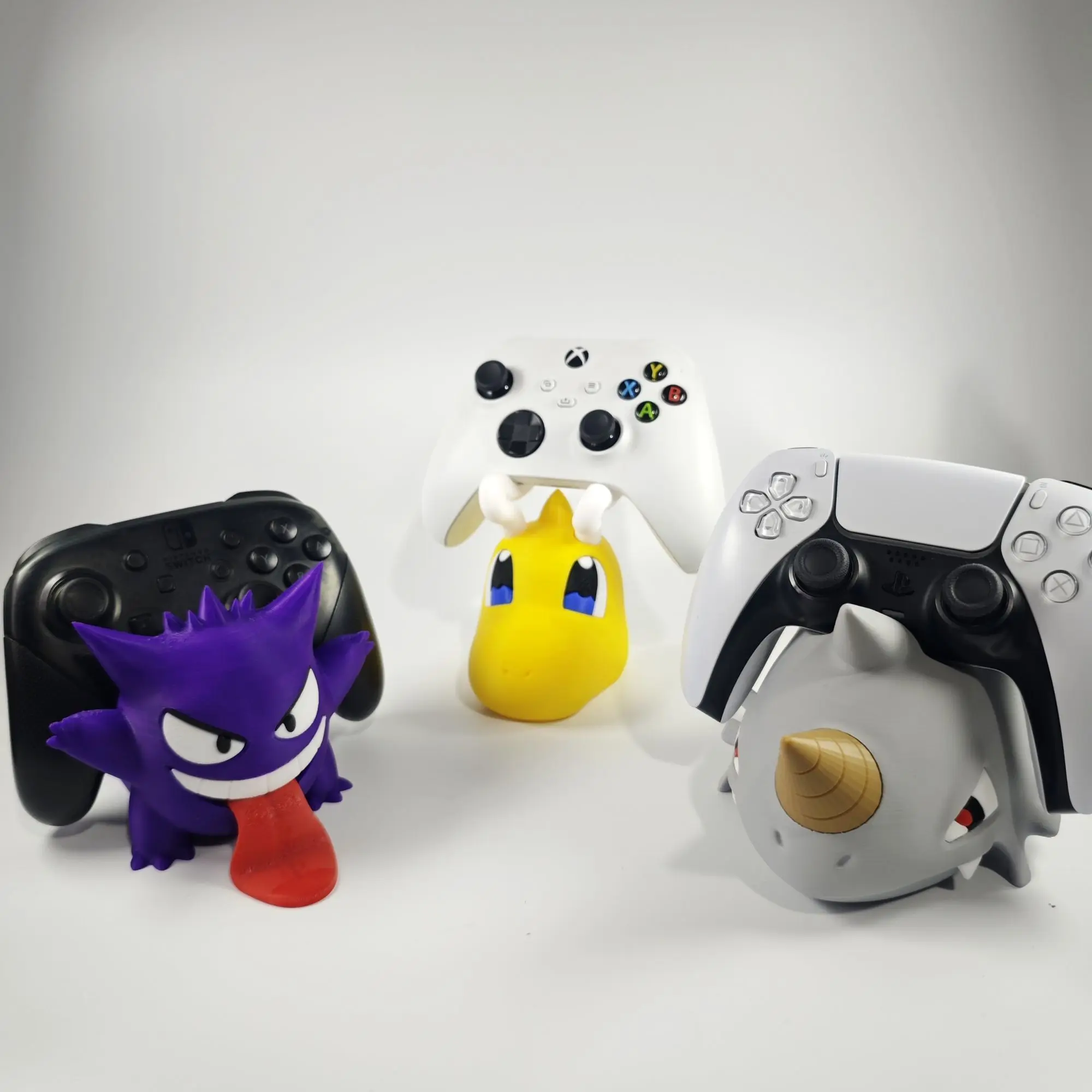 Supporto per Controller di Gioco Anime Gengar, Pokemon Rhydon, per Xbox PS5 Game Switch, Decorazione da Scrivania, Portaoggetti, Regalo - immagine 2