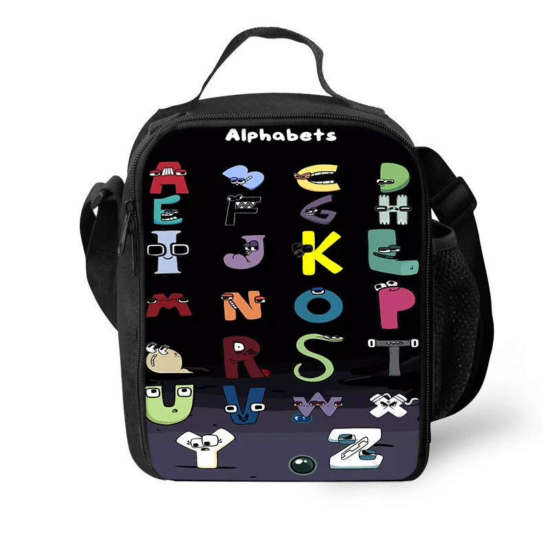 Alphabet Lore Insulated Thermal Lunch Tote - Leakproof Food Storage Bag