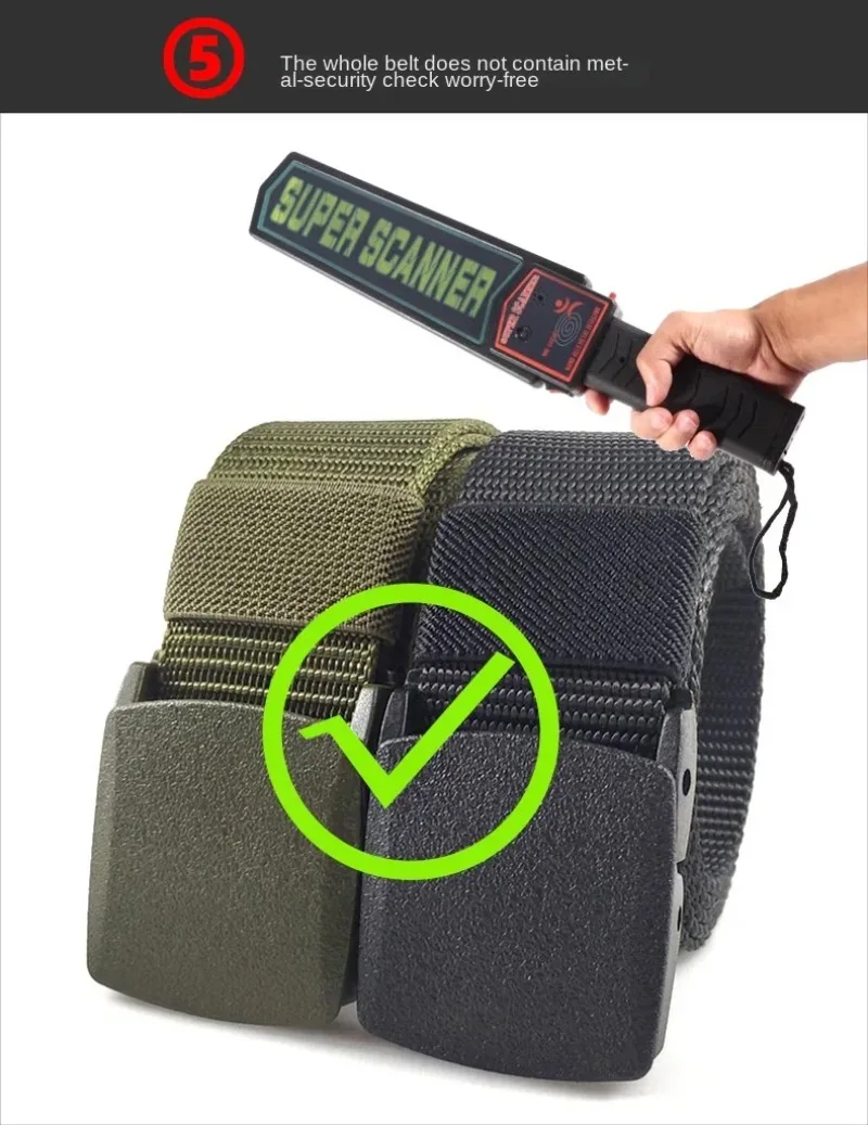 Unisex Automatic Buckle Nylon Canvas Belt - Versatile Outdoor & Travel Accessory