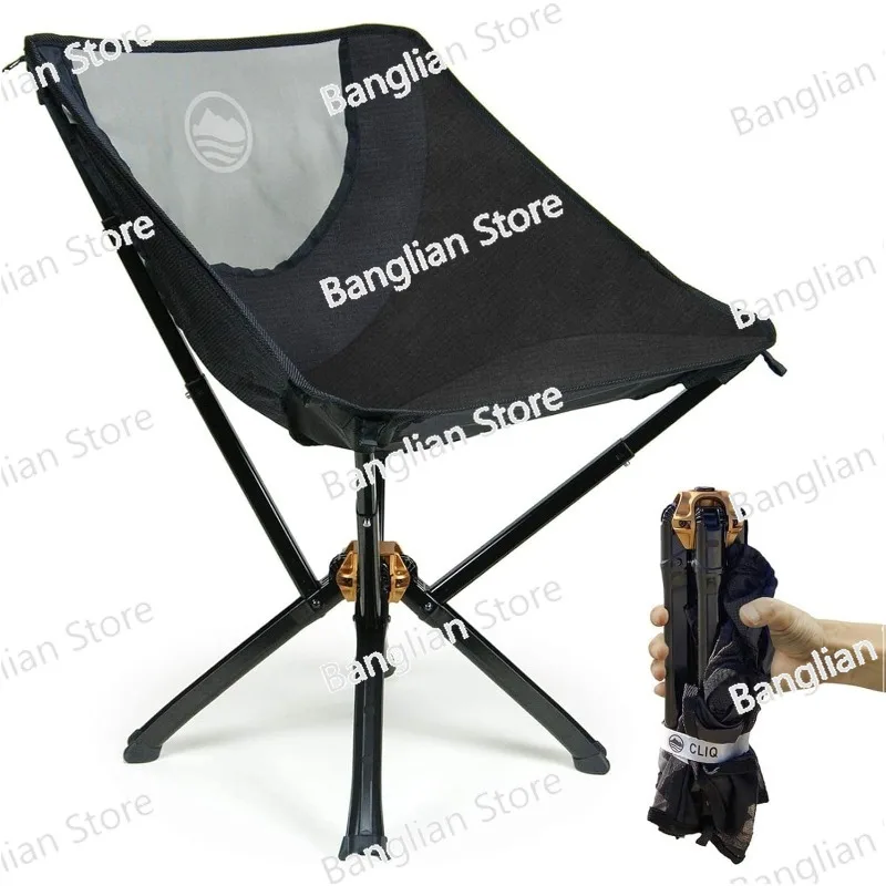 

CLIQ-silla plegable portátil, sillón ligero para acampar, soporta 300 libras,