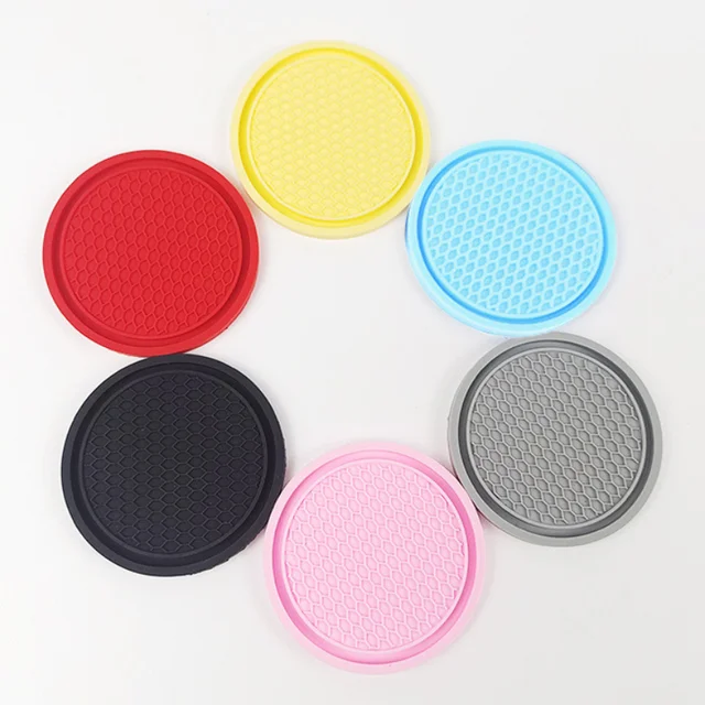 Car Coaster Anti-Slip Silicone Water Cup Pad 2