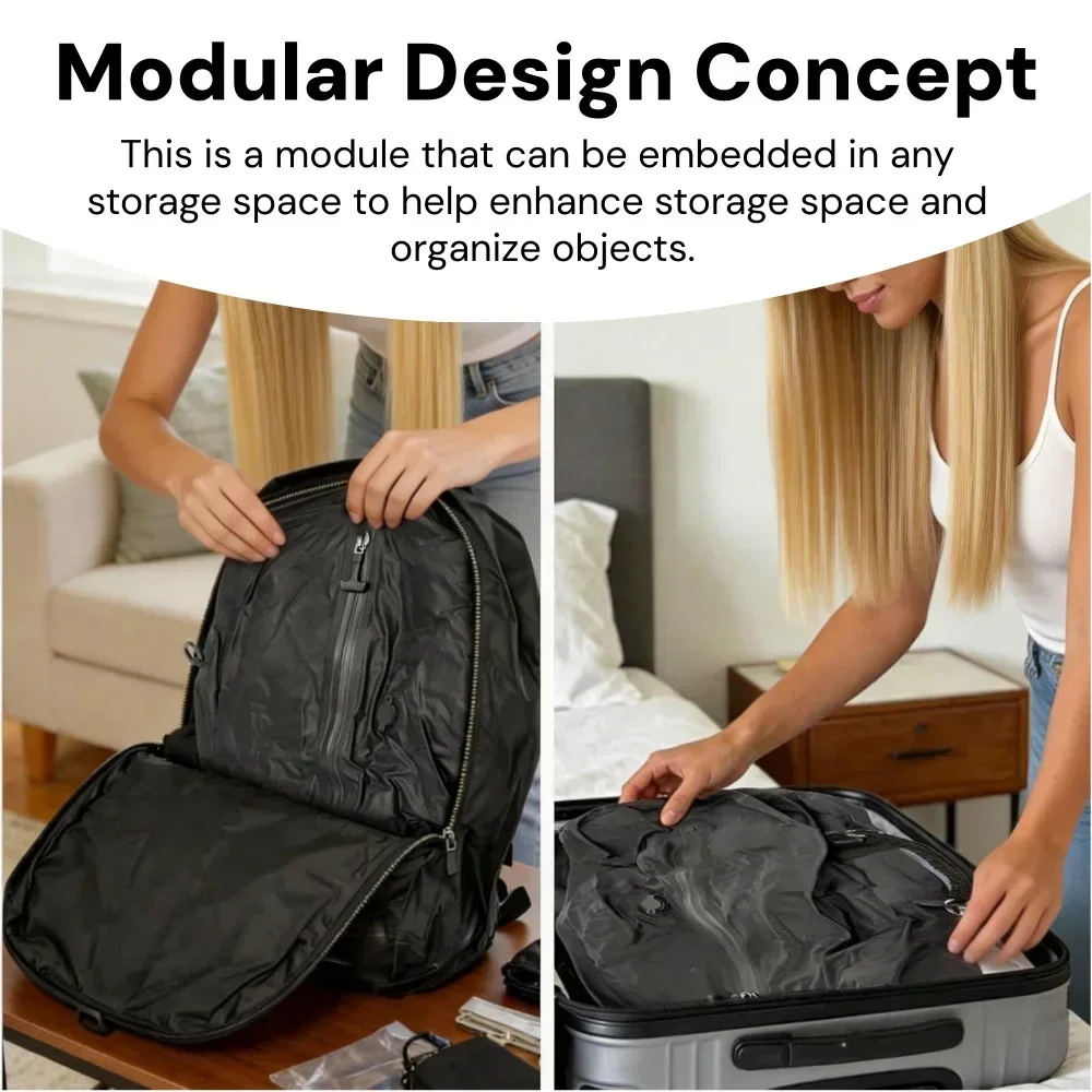 Travel Essentials Vacuum Storage Bags: Compression Packing Cubes & Clothes Organizer