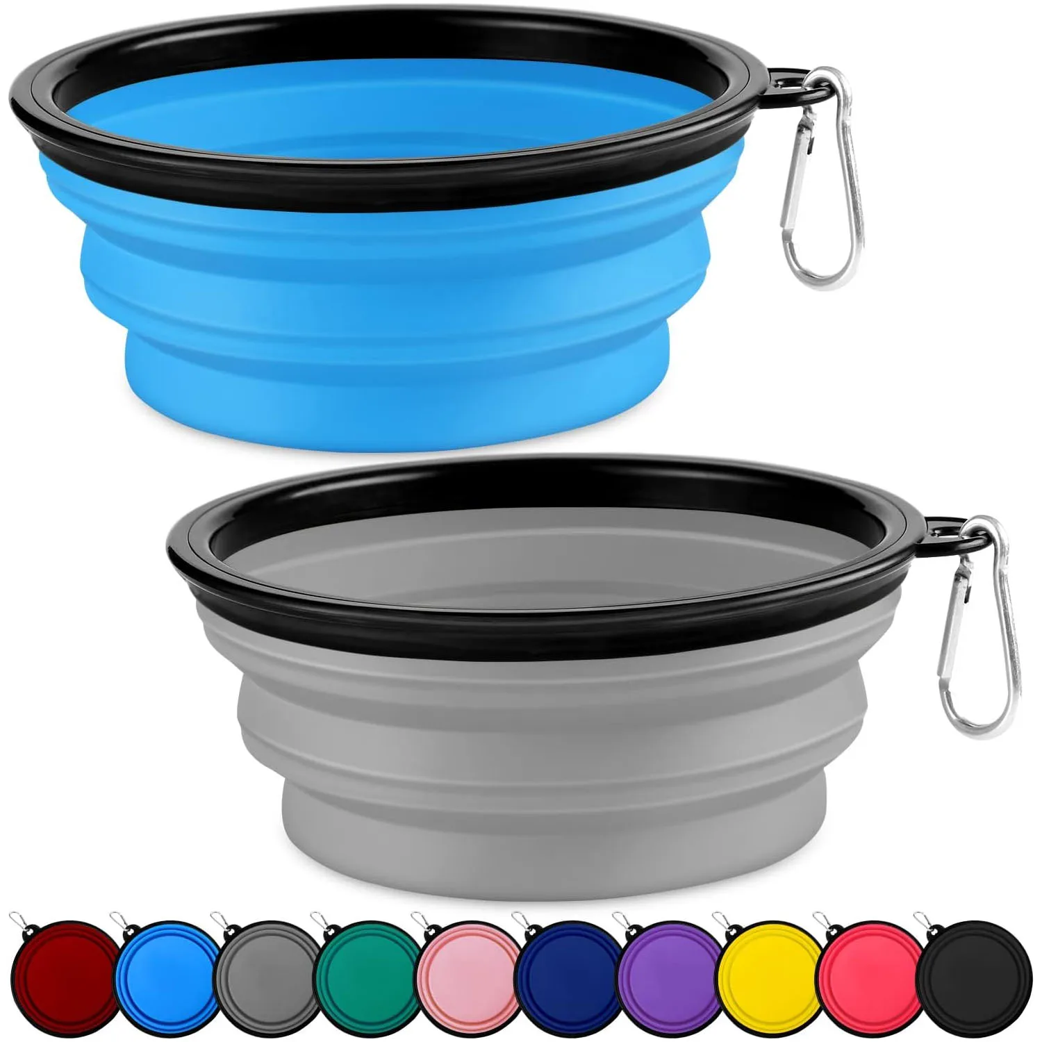 

Pet Folding Silicone Bowl Collapsible Dog Food Water Bowl Large Outdoor Pet Travel Bowl Portable Puppy Food Container Feeder
